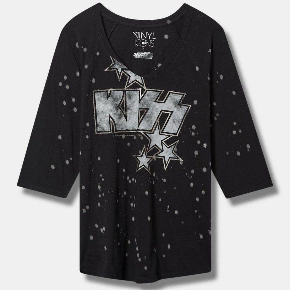 ❤️NWT TORRID TEE KISS GRAPHIC GENE SIMMONS PAUL STANLEY CONCERT TOP PLUS